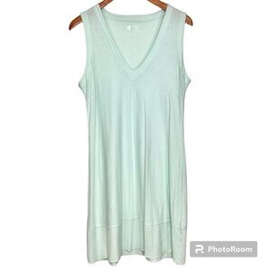 Horny Toad Light Blue Organic Cotton Model Coastal Lightweight Slip Tank Dress S